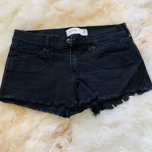 Abercrombie and Fitch Black Jean Shorts